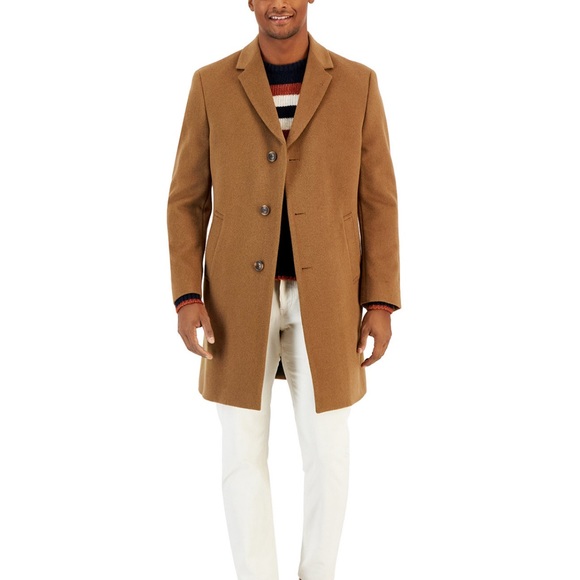 NÁUTICA Men's Classic-Fit Camber Wool Overcoat